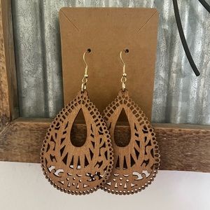 4/$20 Bohemian Wooden Earrings Boho.